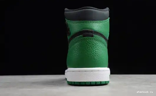 1 Pine Retro High  Black Jordan 555088-030 555088-030 Green 0408